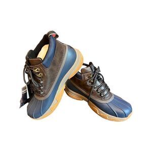 Bass Outdoor Field Duck Mid Boots -Brown/Navy -Size 9- NIB